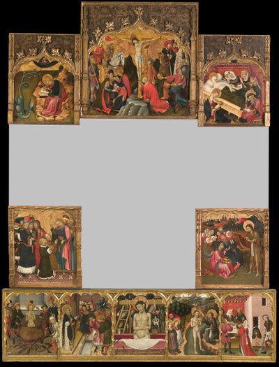 Altarbild der Heiligen Johannes von Bernat Martorelli